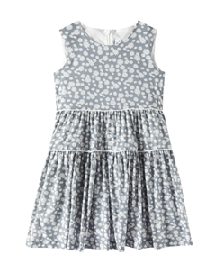 Цветочное хлопковое платье, Granite Gray Il gufo