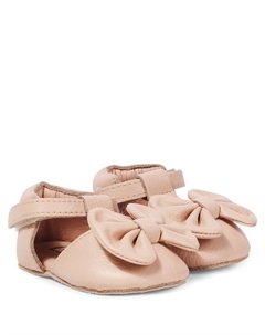 Детские кожаные сандалии Meau с бантиком, Light Rose Leather Donsje