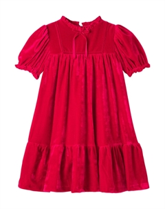 Платье с бантом и сборками, красный Patachou