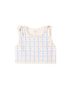 Жакет вязаный с цветочным узором из хлопковой смеси Zora, Padded Floral Bebe organic