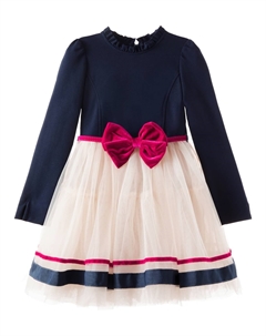 Платье-джерси La Dolce Vita, Blu Scuro Monnalisa