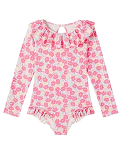 Маука купальник-рашгард с рюшами, Rose Anglaise Konges slojd