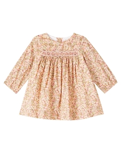 Платье из хлопка с принтом Felice и сборками, Fl Rose Camelia Bonpoint