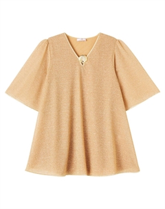 Платье Lumière с рукавами-пуфами Oséree Kids, золотой Oseree kids