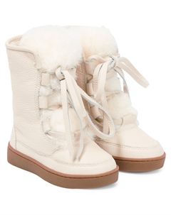 Кожаные ботинки Sonny с меховой подкладкой, Off White Leather Donsje