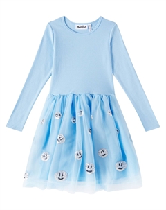Платье из смесового хлопка с декоративными элементами Cyrus, Day Sky Molo