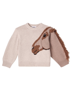 Джемпер из шерсти с бахромой Gisela, Horse Knit Molo