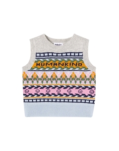 Вязаный жилет из шерсти Grace Argyle, Kind Argyle Molo