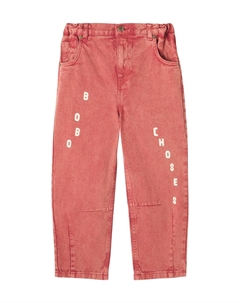 Прямые джинсы с логотипом, коричневый Bobo choses