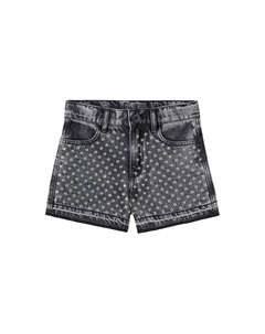 Джинсовые шорты с декором, черный Marc jacobs kids