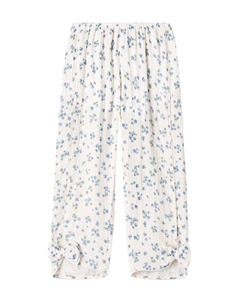Штаны Mioblu из хлопка с цветочным принтом, Forget Me Not Konges slojd