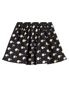 Юбка из хлопка с принтом Suzon, Imp Faux Noir Bonpoint
