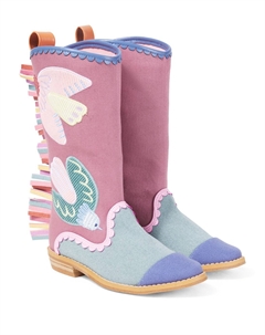 Вышитые бахромчатые ботинки, Colorful Stella mccartney kids