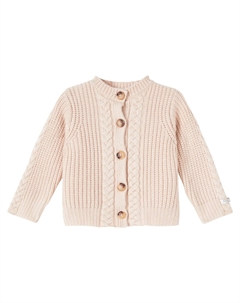 Кардиган Elenna с узором "косичка", Light Coral Donsje