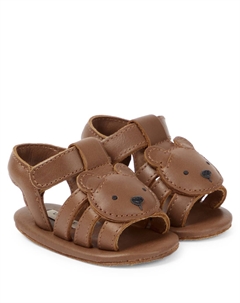Сандалии из кожи Baby Diedan Bear, Cognac Classic Leather Donsje