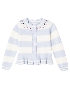 Украшенный полосатый кардиган, Panna+Celeste Monnalisa