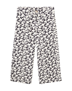 Джинсы Gersandre с цветочным принтом расклешенные, Fl Noir Bonpoint