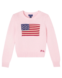 Хлопковый свитер, Acacia Pink Polo ralph lauren kids