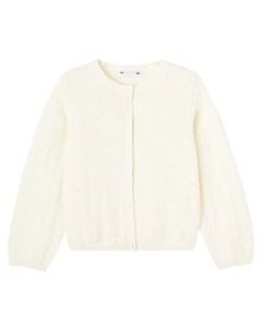 Кардиган Jorna из шерсти и альпаки, Jaune Clair Bonpoint