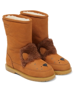 Кожаные ботинки Wadudu, Camel Betting Leather Donsje