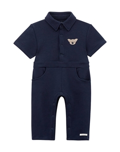 Комбинезон Baby Piebe из хлопковой смеси, темно-синий Donsje