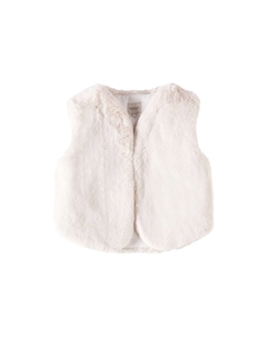 Пимми жилет из искусственного меха, Off White Teddy Donsje