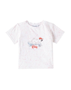 Детская футболка из хлопкового джерси с принтом, Spicy Orange Tartine et chocolat