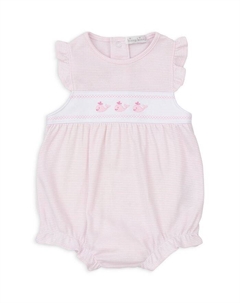 Детский полосатый комбинезон-пузырь для девочек - Baby, розовый Kissy kissy