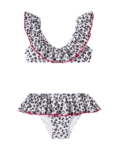 Бикини с рюшами в леопардовом принте, Maculato Monnalisa