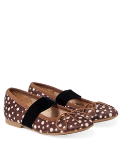 Балетки Dory Elast из эластичной кожи, Poa Purple Pom d'api