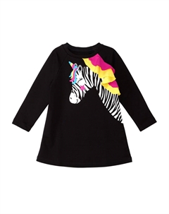 Платье Frilly Zebra, разноцветный Denokids