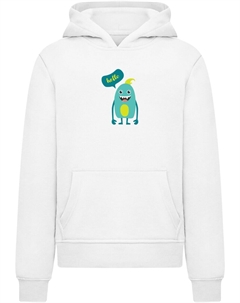 Толстовка Monster Hello, белый Merchcode