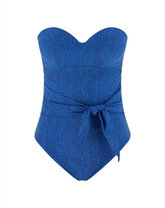 Купальник бандо, синий Guess