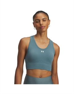 Спортивный бюстгальтер Vanish Seamless Medium Impact Sports Bra, синий Under armour
