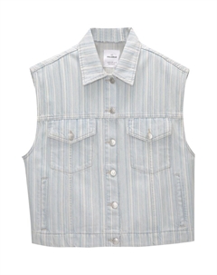 Жилет, светло-синий Pull & bear