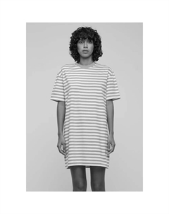 Платье Oversized Striped short sleeve short, белый Urban classics