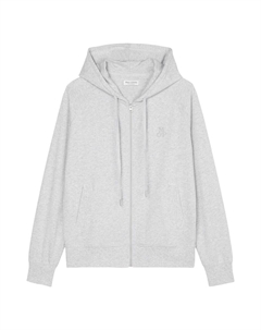 Толстовка с капюшоном на молнии Heavy Jersey, пятнистый серый Marc o'polo