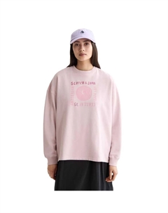 Толстовка Washed Seasonal Oversized Fit, розовый Scotch&soda
