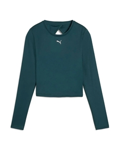 Лонгслив Green Terrains, зеленый Puma