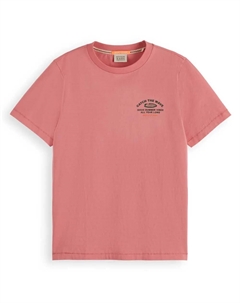 Футболка с коротким рукавом Chest Artwork, розовый Scotch&soda