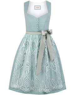 Широкая юбка в сборку, бирюзовый Stockerpoint