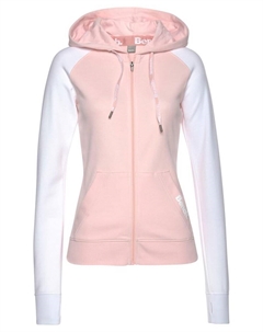 Толстовка с капюшоном на молнии, розовый Bench