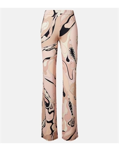 Орхидея джерси широкие брюки, розовый Pucci