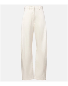 Брюки-бананы из хлопковой смеси, кремовый Magda butrym