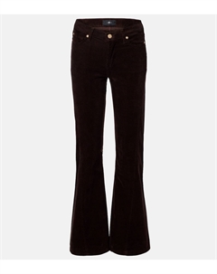 Брюки-клеш из вельвета Twisted Dojo без подклада, Corduroy Coffee Bean 7 for all mankind