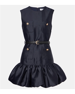 Мини-платье без рукавов, синий Self-portrait