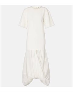 Кокон миди платье Toteme, белый