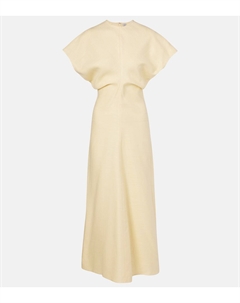 Макси-платье с драпировкой Toteme, Straw