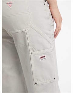 Джинсы свободного кроя, серый деним Guess