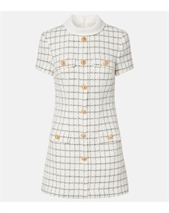 Проверенное мини-платье из букле, кремовый Self-portrait